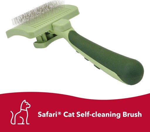Safari Self-Cleaning Slicker Brush for Cats