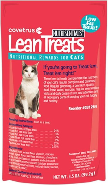 NutriSentials Lean Cat Treats, 3.5-oz bag