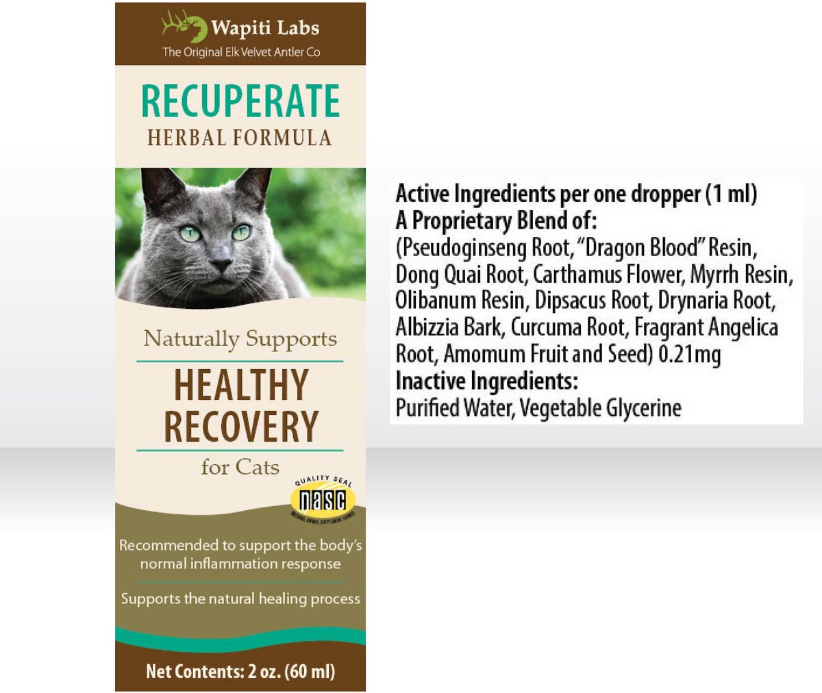 Wapiti Labs Recuperate Formula for Healthy Recovery Dog Supplement