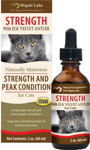 Wapiti Labs Strength Formula for Peak Condition Cat Supplement, 2-oz bottle slide 1 of 9