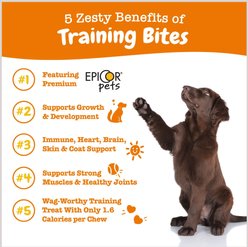 Zesty Paws All-in-One Peanut Butter Flavored Soft & Chewy Training Bites Dog Treats, 8-oz bag slide 2 of 7