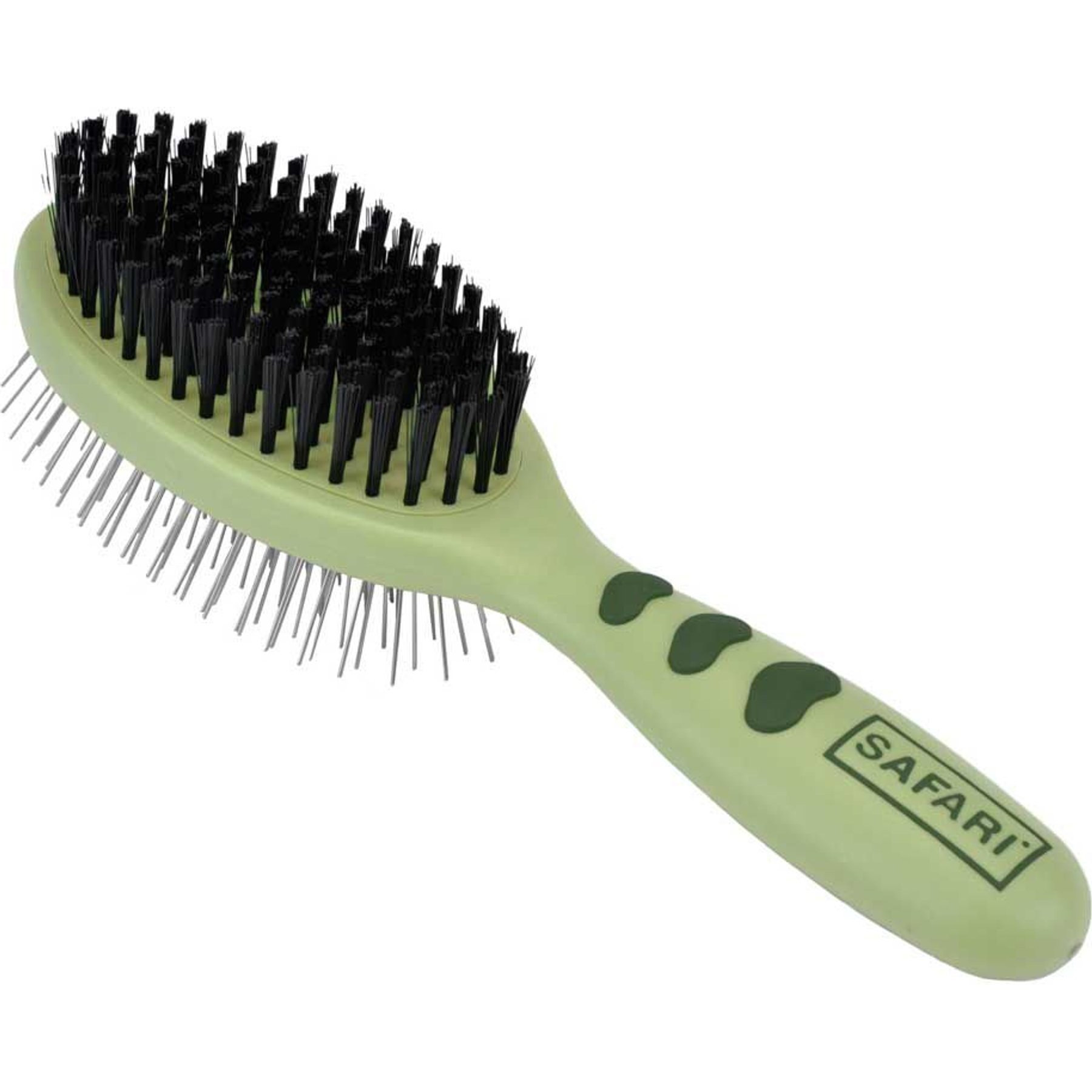 Well & Good Black Combo Pin & Bristle Dog Brush, Small