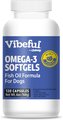 Vibeful Omega-3 Fish Oil Formula Softgels Skin & Coat Supplement for Dogs, 120 count