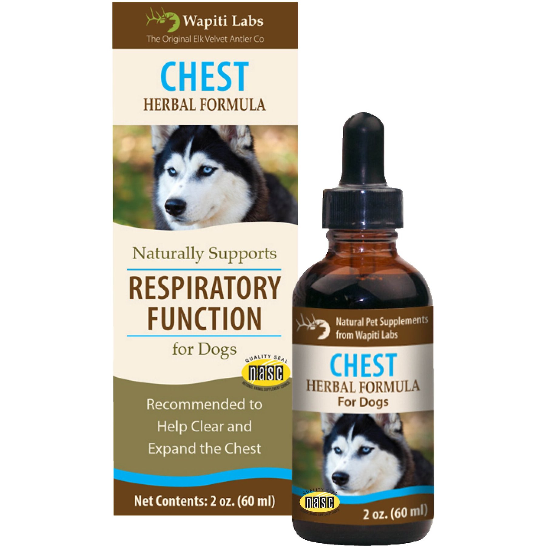 Wapiti Labs Chest Formula for Respiratory Function Dog Supplement