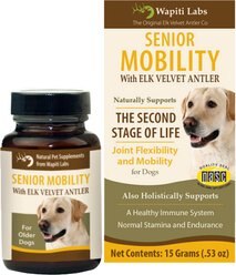 Wapiti Labs Senior Mobility Formula Dog Powder Supplement, 0.53-oz bottle