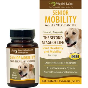 Wapiti Labs Senior Mobility Formula Dog Powder Supplement, 0.53-oz bottle