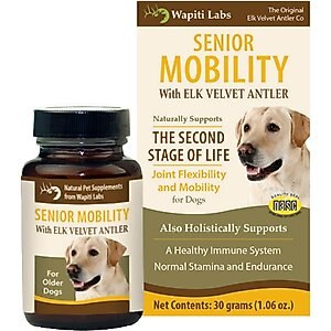 Wapiti Labs Senior Mobility Formula Dog Powder Supplement, 1.06-oz bottle