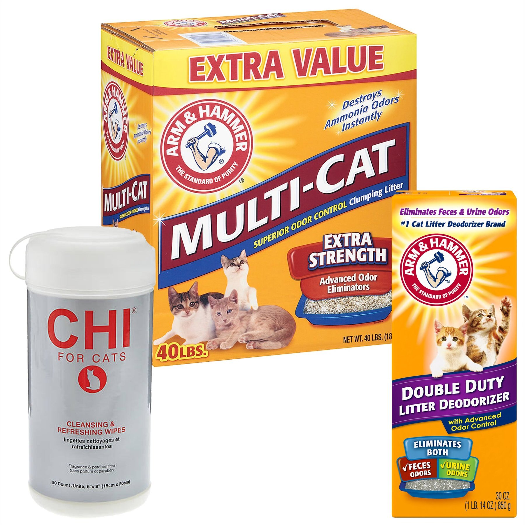 Starter Kit Arm & Hammer MultiCat Strength Clean Burst Clumping