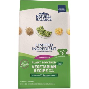 Natural Balance Limited Ingredient Vegetarian Small Breed Recipe Adult Dry Dog Food, 4-lb bag