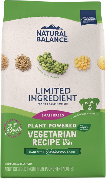 Natural Balance Limited Ingredient Vegetarian Small Breed Recipe Adult Dry Dog Food, 12-lb bag slide 1 of 8