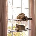 K&H Pet Products Window Double Lounger Cat Perch, Natural, 12x23-in