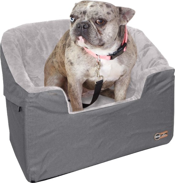 K&H Pet Products Bucket Booster Seat Knockdown Dog Booster Seat, Gray, Large slide 1 of 9