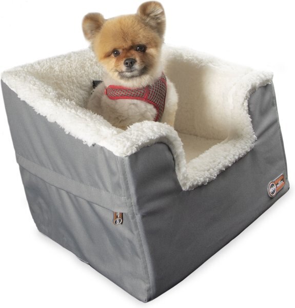 K&H PET PRODUCTS Bucket Booster Seat Rectangle Knockdown Dog Booster Seat, Gray, Small