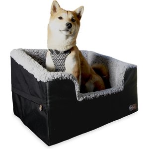 K&H Pet Products Bucket Booster Seat Rectangle Knockdown Dog Booster Seat, Black, Large