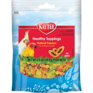 Kaytee Healthy Toppings Natural Papaya Pet Bird Treat, 2.5-oz bag