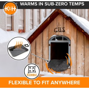 K&H Pet Products Lectro-Soft Outdoor Heated Pad, Gray, Medium