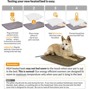 K&H Pet Products Lectro-Soft Outdoor Heated Pad, Gray, Medium