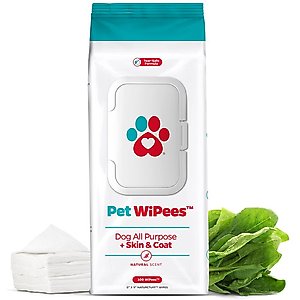 Pet Parents Pet WiPees Dog All Purpose Skin & Coat Dog Wipes, 100 count