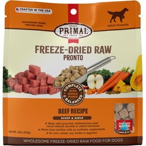 Primal Raw Pronto Beef Recipe Dog Freeze-Dried Food, 16-oz bag
