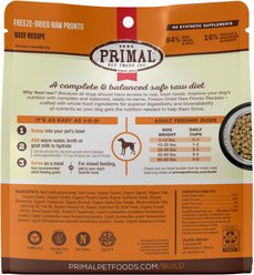 Primal Raw Pronto Beef Recipe Dog Freeze-Dried Food, 25-oz bag slide 2 of 9