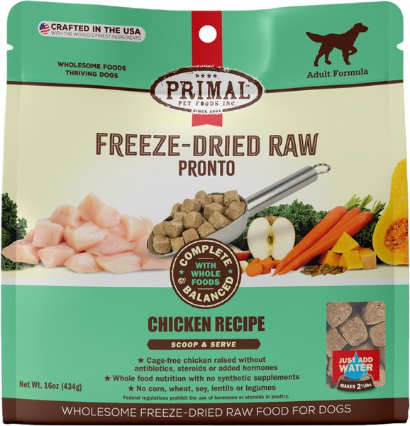 Primal Raw Pronto Chicken Recipe Dog Freeze-Dried Food, 16-oz bag slide 1 of 10