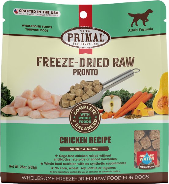 Primal Raw Pronto Chicken Recipe Dog Freeze-Dried Food, 25-oz bag slide 1 of 10