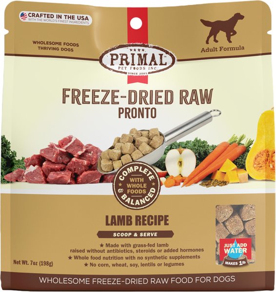 Primal Raw Pronto Lamb Recipe Dog Freeze-Dried Food, 7-oz bag slide 1 of 10