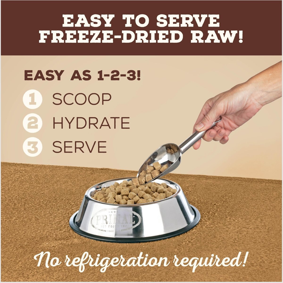 PRIMAL Raw Pronto Lamb Recipe Dog FreezeDried Food, 25oz bag