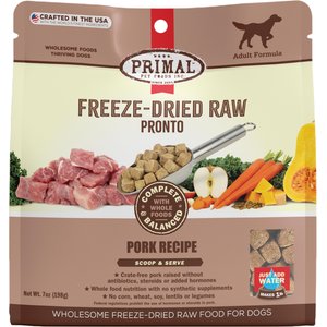 Primal Raw Pronto Pork Recipe Dog Freeze-Dried Food, 7-oz bag