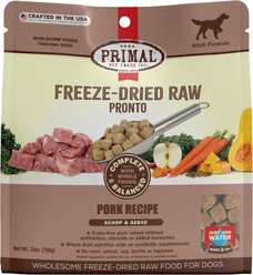 Primal Raw Pronto Pork Recipe Dog Freeze-Dried Food, 25-oz bag