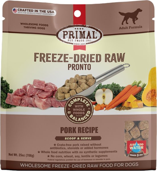 Primal Raw Pronto Pork Recipe Dog Freeze-Dried Food, 25-oz bag slide 1 of 9