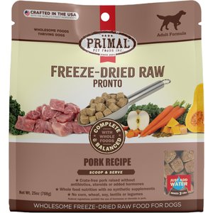 Primal Raw Pronto Pork Recipe Dog Freeze-Dried Food, 25-oz bag