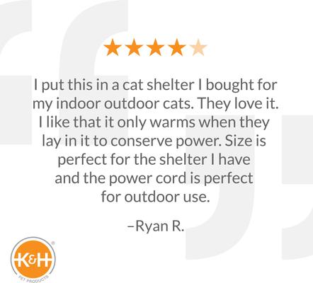 Show full view: K&H Pet Products Lectro-Soft Outdoor Heated Pad, Brown, Large slide 7 of 12