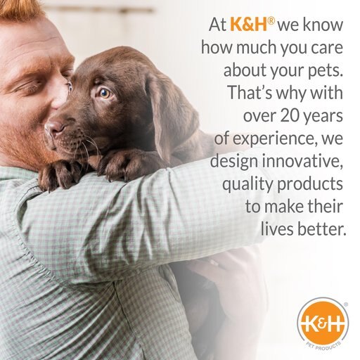 K&H Pet Products Self-Warming Dog Crate Pad, Tan, 20 x 25 in