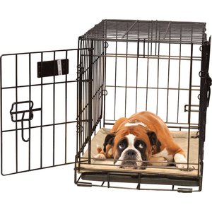 K&H Pet Products Self-Warming Dog Crate Pad, Tan, 25 x 37 in