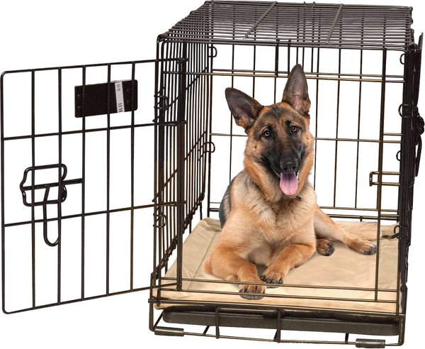K&H Pet Products Self-Warming Dog Crate Pad, Tan, 32 x 48 in slide 1 of 11