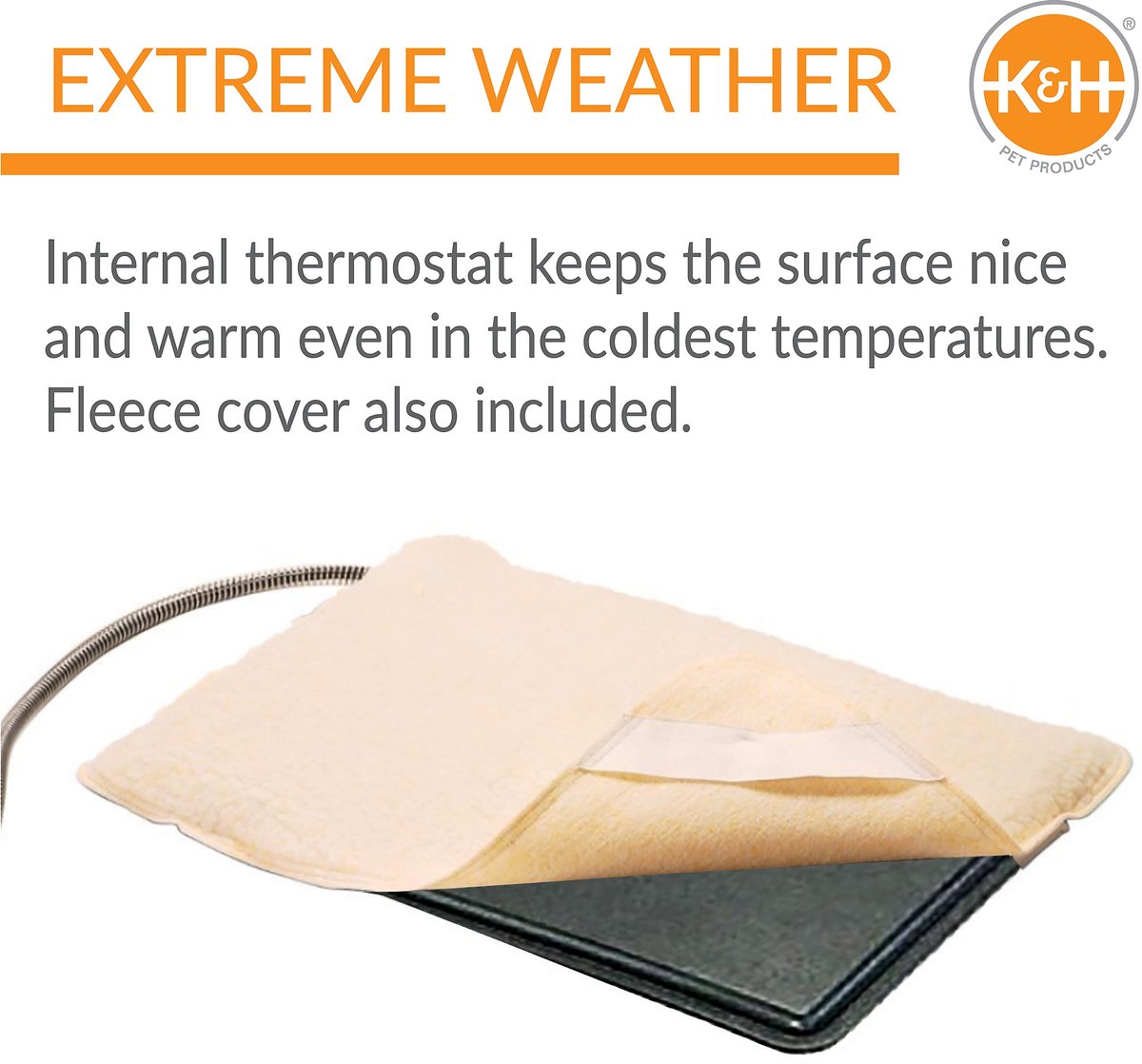 K H Pet Products Extreme Weather Kitty Pad Fleece Cover