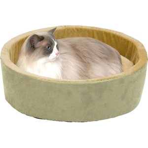 K&H Pet Products Thermo-Kitty Cat Bed, Sage, Large