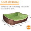 K&H Pet Products Self-Warming Lounge Sleeper Pet Bed, Brown