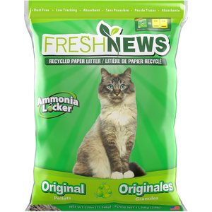 Fresh News Unscented Non-Clumping Paper Cat Litter, 25-lb bag