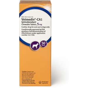 VETMEDIN-CA1 (pimobendan) Chewable Tablets for Dogs, 5-mg, 50 tablets - Chewy.com