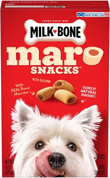 Milk-Bone Maro Snacks Small Dog Treats, 15-oz bag, case of 6 slide 1 of 7