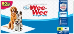 Four Paws Wee-Wee Superior Performance X-Large Dog Pee Pads, 40 count, 28-in x 34-in