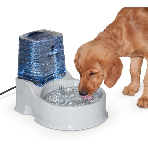 K&H PET PRODUCTS CleanFlow Filtered Water Dog Bowl, Medium, 1.4 gallon
