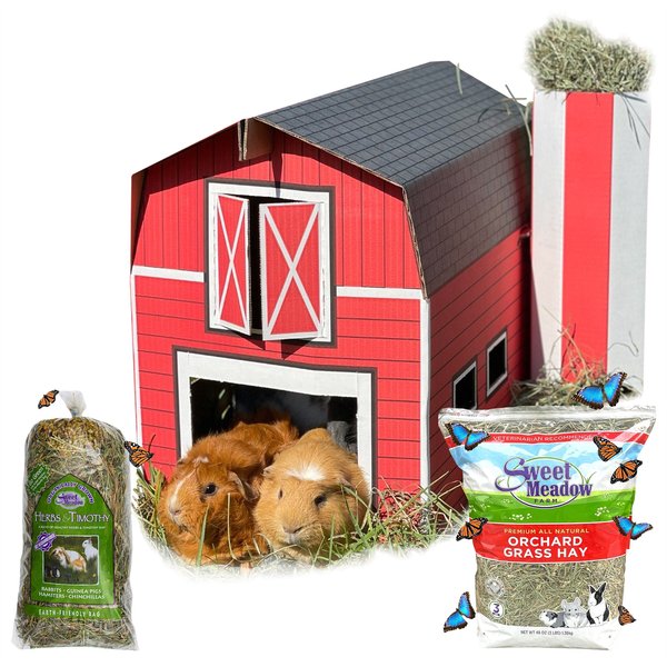 Branded Pack - Sweet Meadow Farm Orchard Grass Hay Small Pet Food, Barn Hideout, Herbs & Timothy Hay Food slide 1 of 7