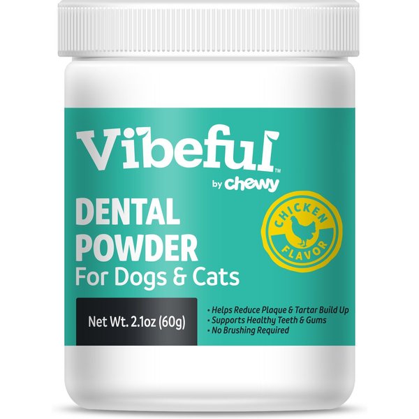 VIBEFUL Dental Health Powder Supplement for Dogs & Cats, 60g