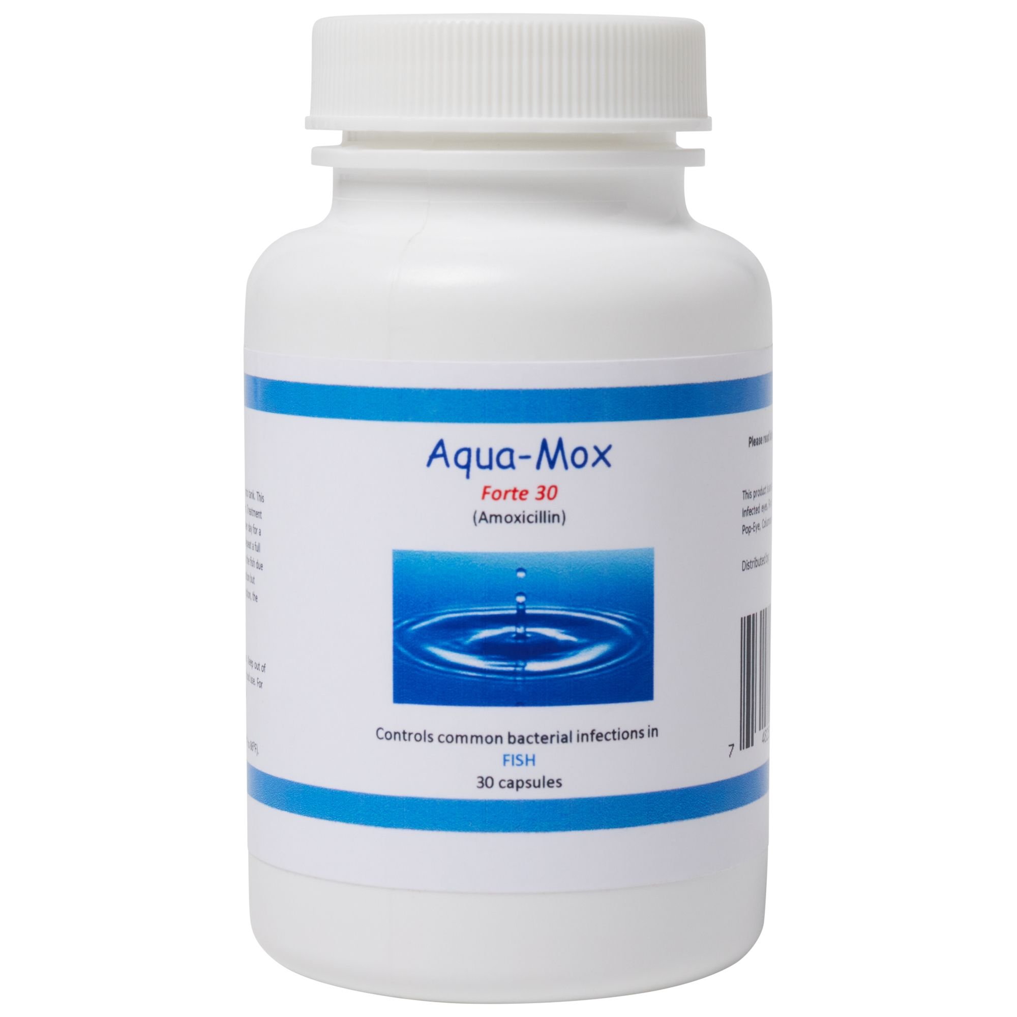 MIDLAND VET SERVICES Aqua-Mox Forte 500 mg Fish Capsules, 30 count ...