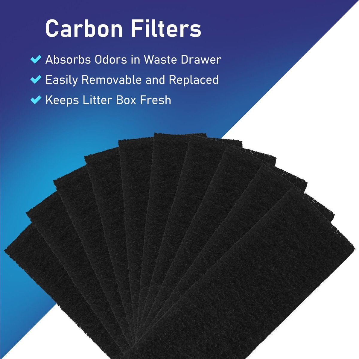 PET STANDARD Replacement Carbon Filters & Seal Strip Set Compatible