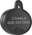 YIP Smart Tag ID & Tracker - Works with Apple Find My, Oval, Black