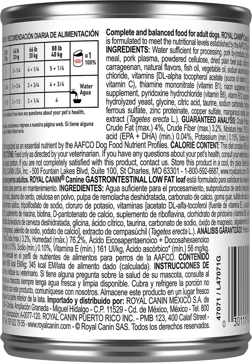 Royal canin gi low clearance fat canned